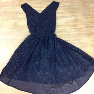 - Audrey 3 + 1 Black Dress With Gold Dots Size